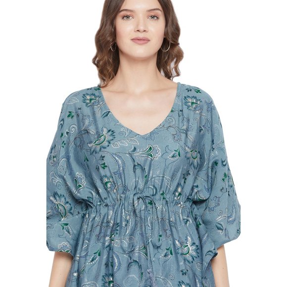 Gypsie Blu Womens Co-Ord Set Rayon Floral 2 Piece Pajamas Sets For Girls - Picture 7 of 9